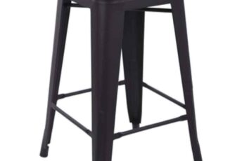 Budget Outdoor Party Hire Black Metal Bar stools