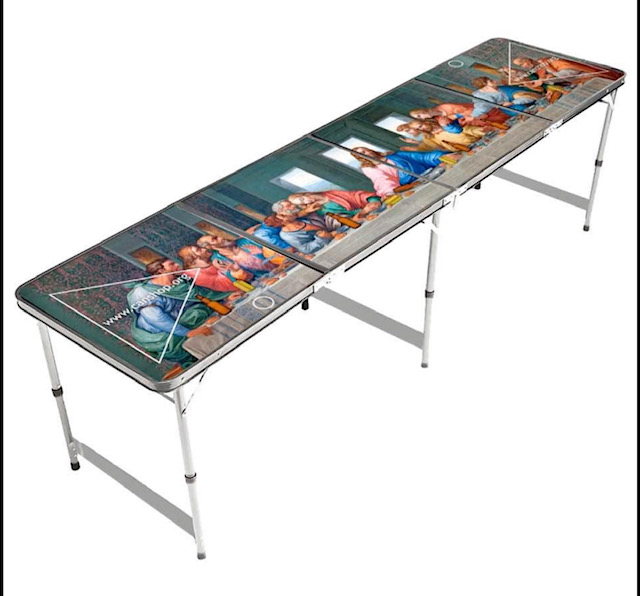 Last Supper Beer Pong Table - Budget Outdoor Party Hire