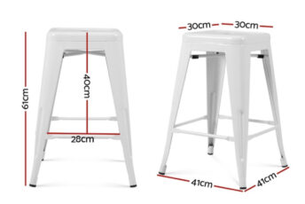 White Bar Stools With Measurements