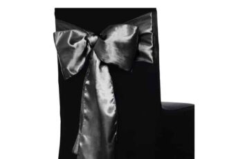 Budget Outdoor Party Hire Satin Gold Chair Sash