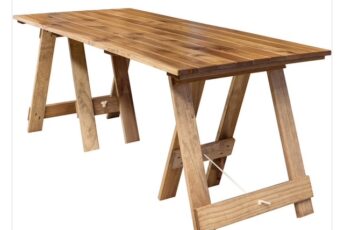 2.4m Rustic Timber Trestle Table