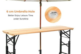 High Bar Table and Umbrella Pack