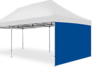 4m Blue marquee wall