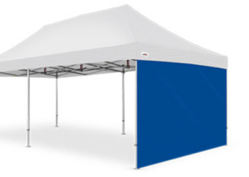 4m Blue marquee wall