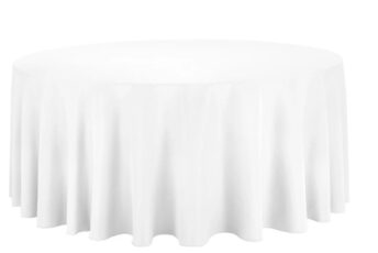 White round table cloth (260cm)