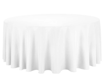 White round table cloth (260cm)