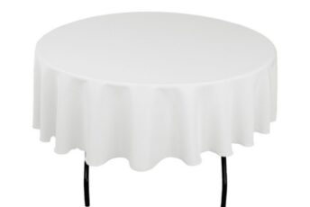 White round table cloth (260cm)