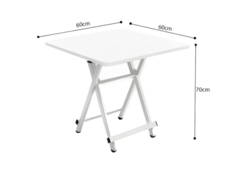 Cafe style table in White