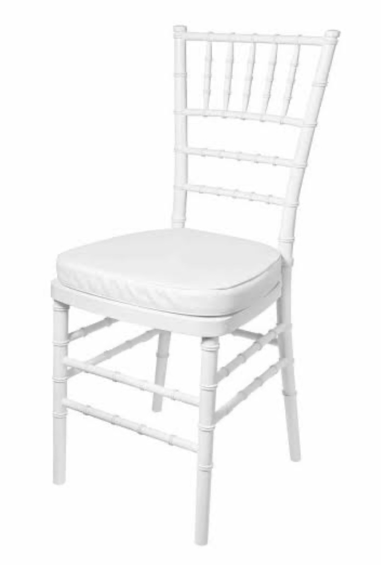 white tiffany chair