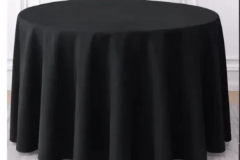 150cm Black Round Table Cloth