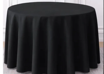 150cm Black Round Table Cloth